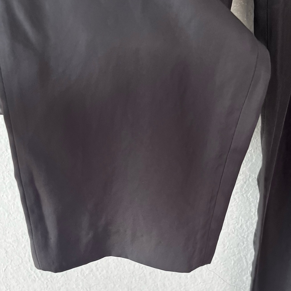 Helmut Lang Dress Pants Gray Tapered Leg Pleated High Waisted Loden size 2 - Picture 13 of 15